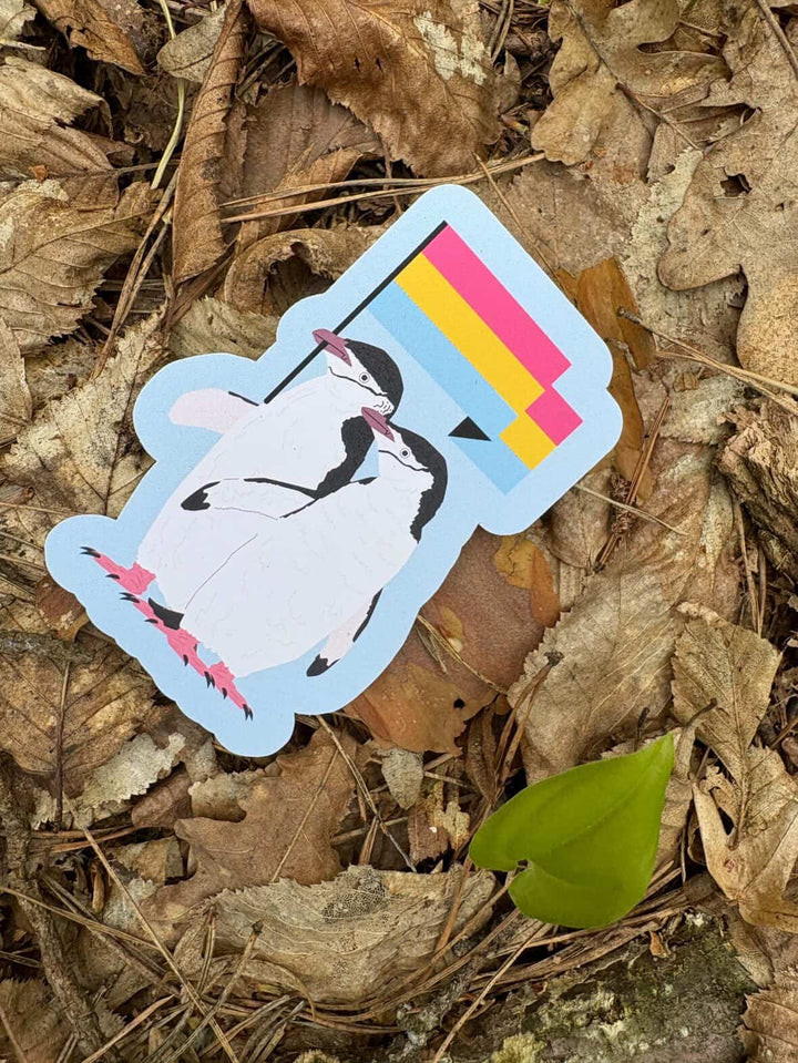 Pansexual Chainstrap Penguin Sticker