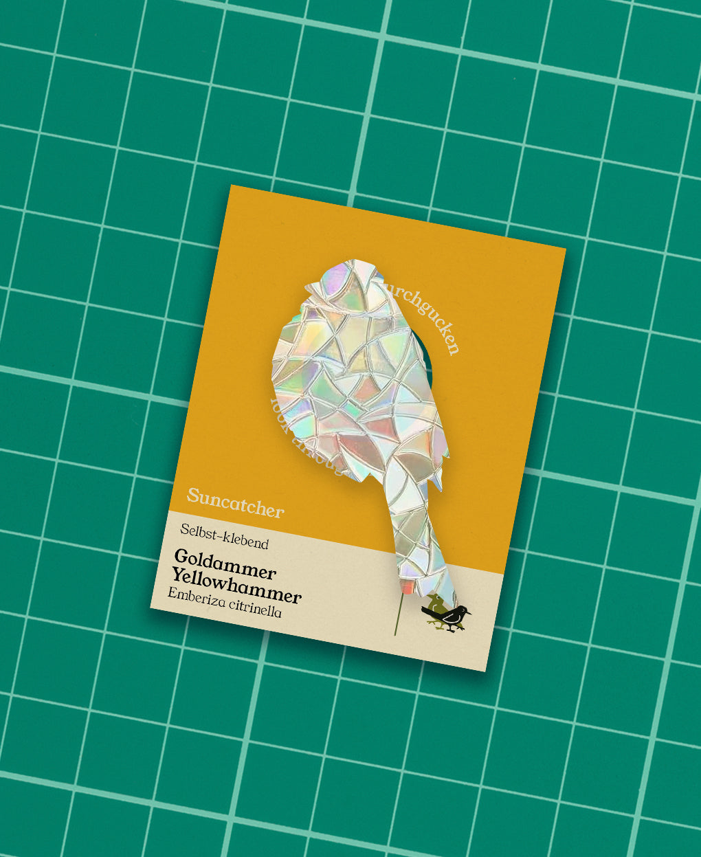 Yellowhammer adhesive Suncatcher