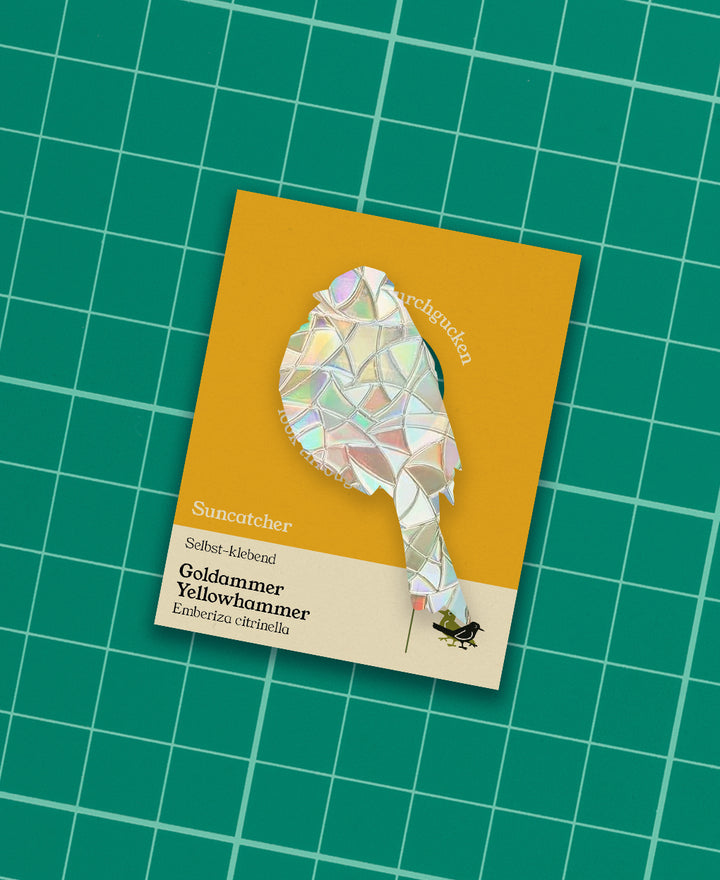 Yellowhammer adhesive Suncatcher