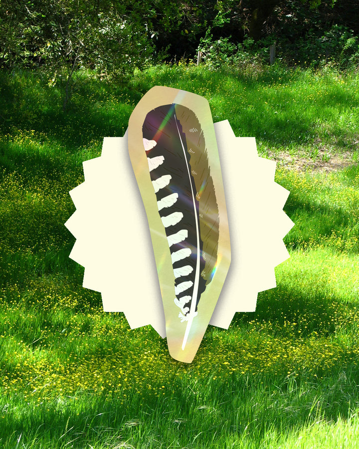 Green Woodpecker Feather Bookmark
