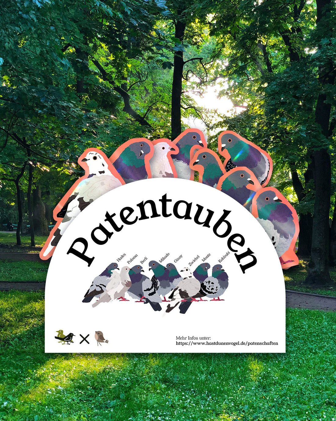 Patentauben Sticker Pack