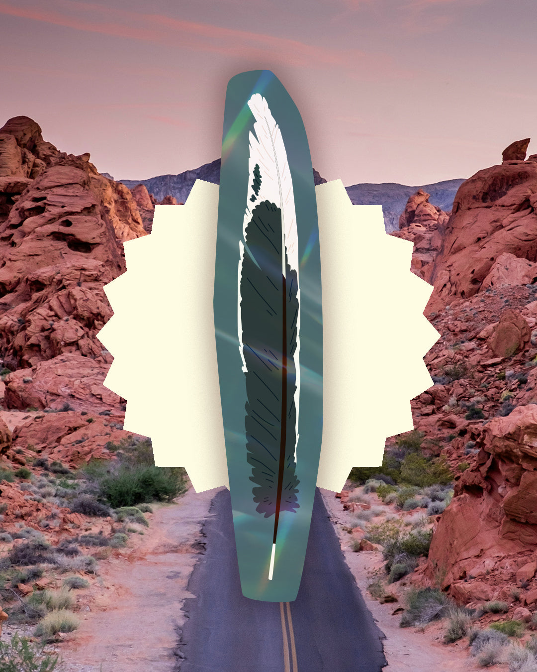 Greater Roadrunner Feather Bookmark